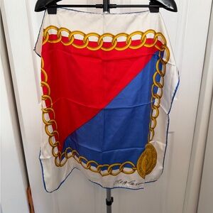 Vintage Oleg Cassini Silk Square Scarf